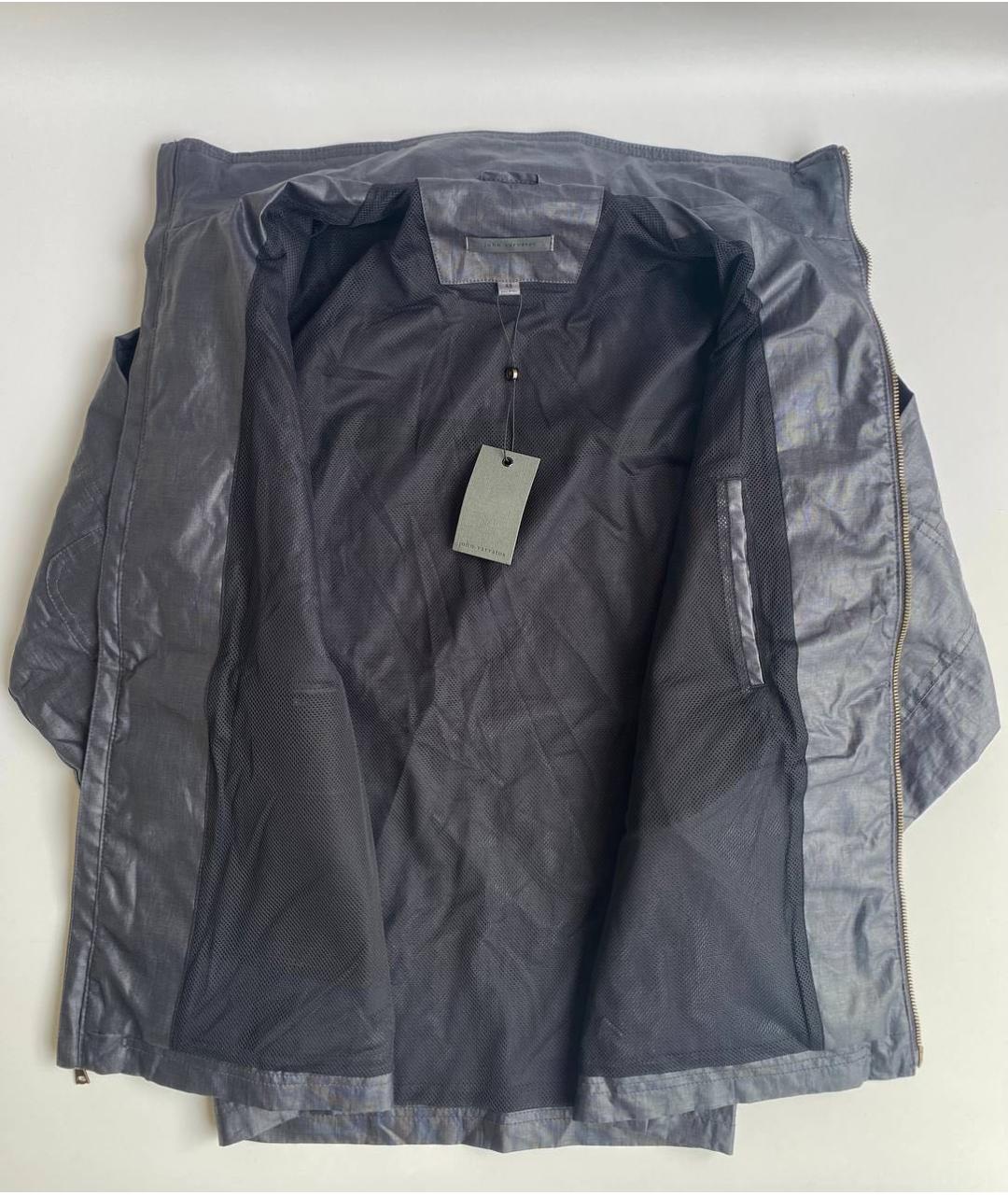 JOHN VARVATOS Темно-синяя вискозная куртка, фото 3