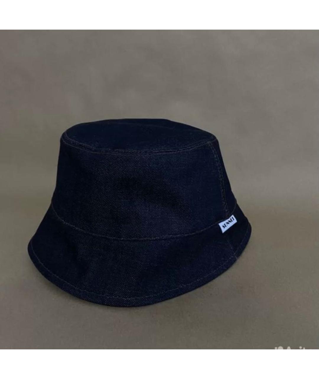 SUNNEI Темно-синяя хлопковая шляпа, фото 5