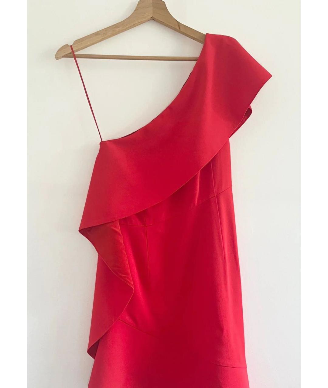PINKO Красное синтетическое коктейльное платье, фото 3