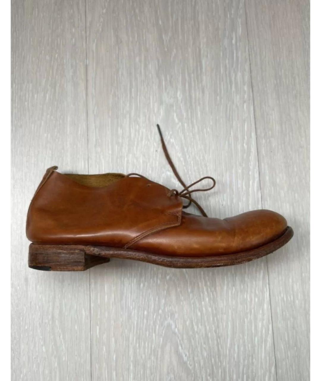 ROCCO P. Оранжевое кожаные ботинки, фото 5