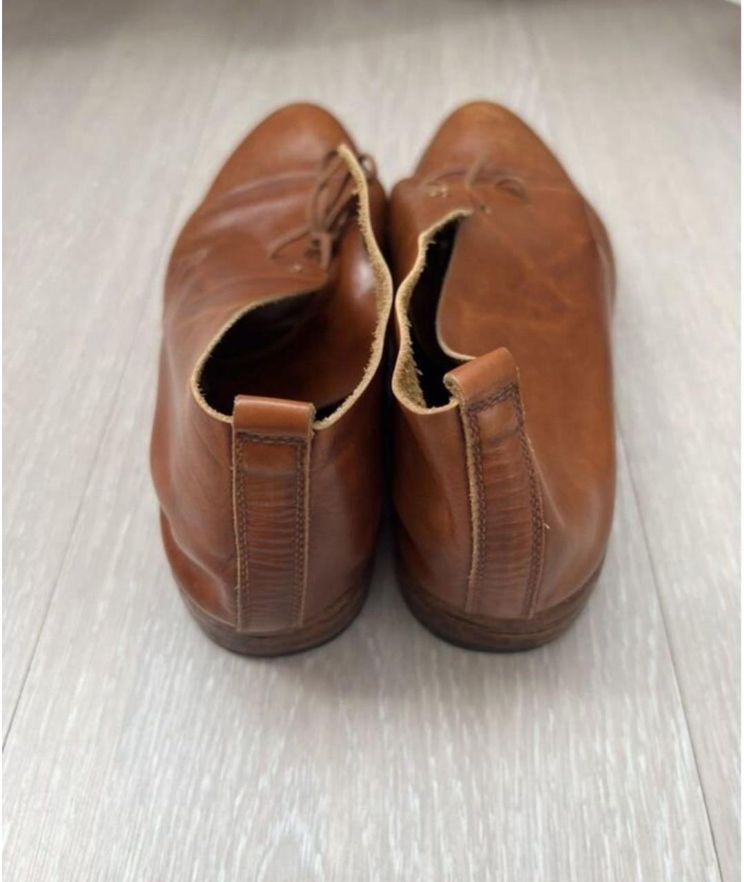 ROCCO P. Оранжевое кожаные ботинки, фото 4