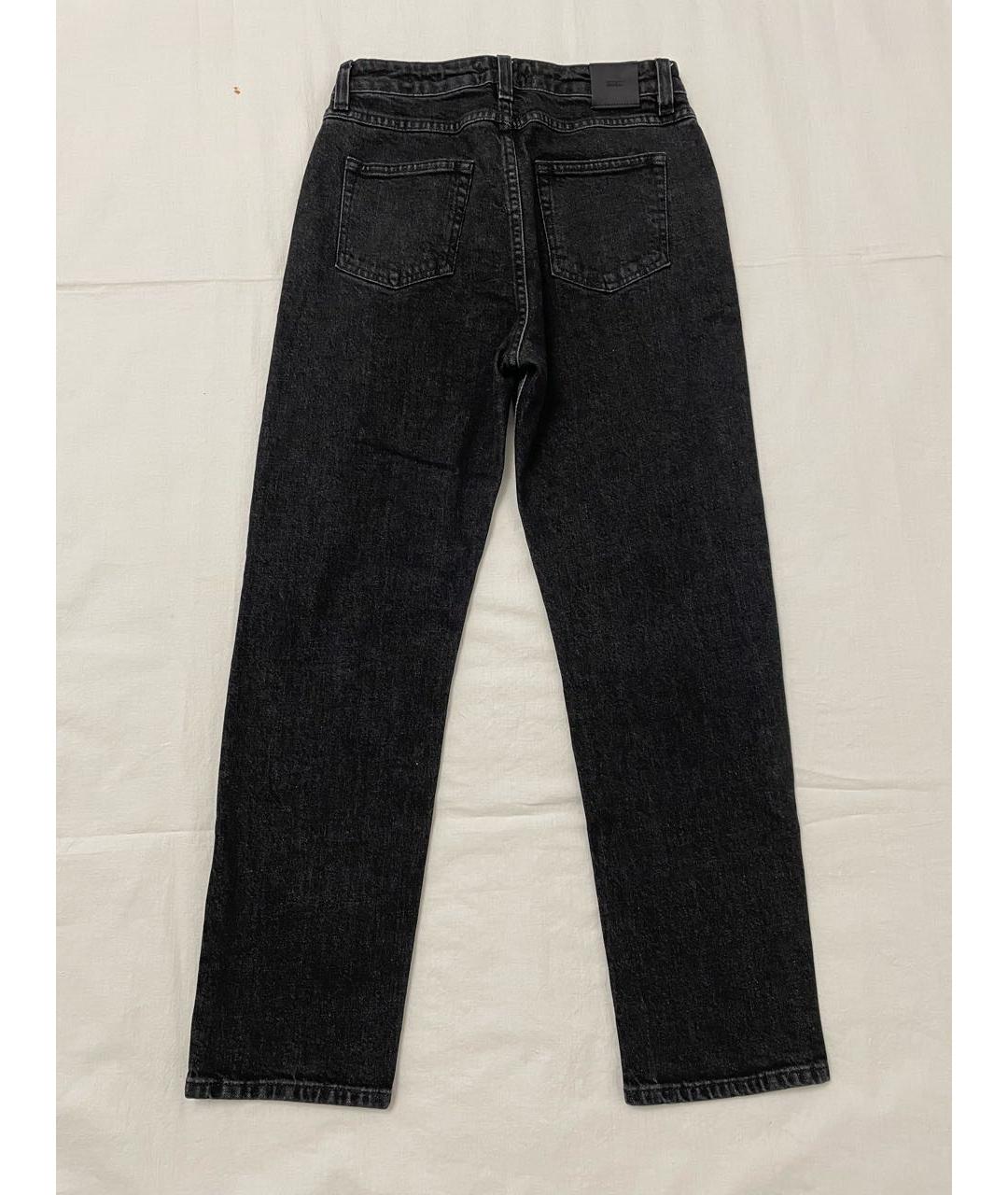CLOSED Черные хлопковые прямые джинсы, фото 2