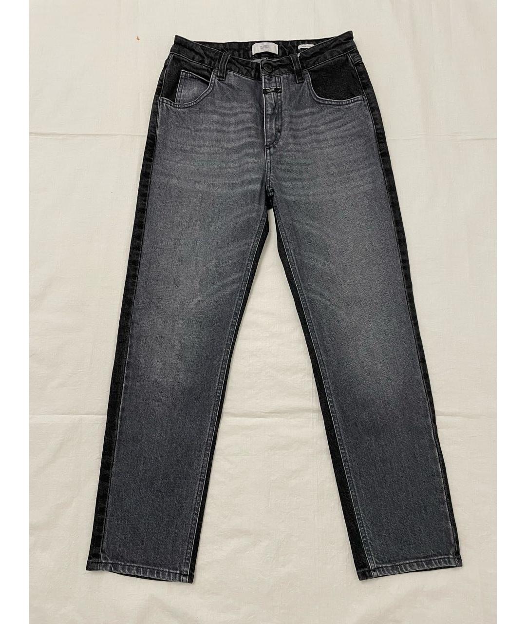 CLOSED Черные хлопковые прямые джинсы, фото 9