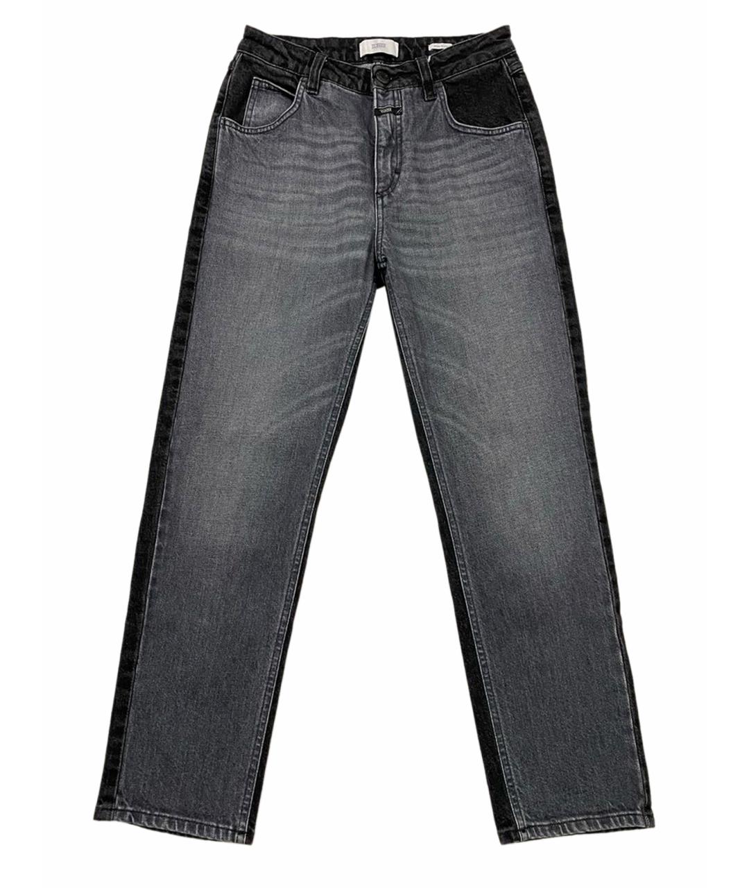 CLOSED Черные хлопковые прямые джинсы, фото 1