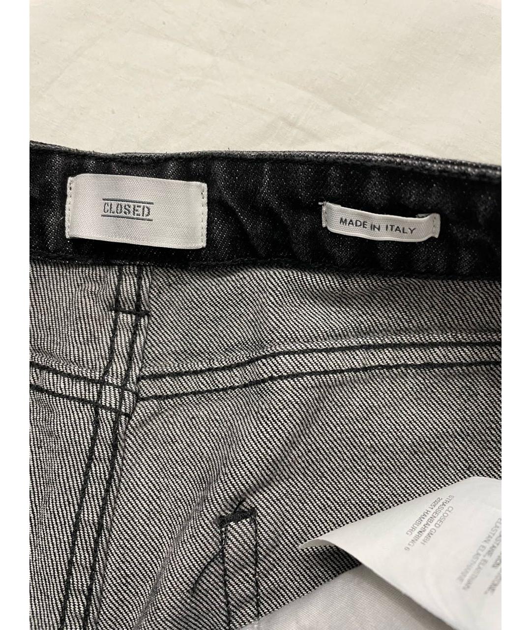 CLOSED Черные хлопковые прямые джинсы, фото 6