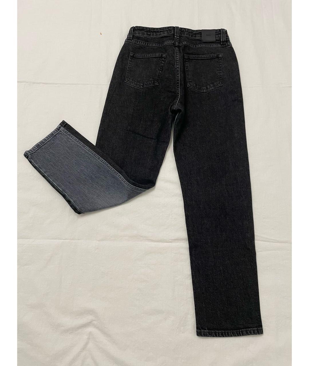 CLOSED Черные хлопковые прямые джинсы, фото 8