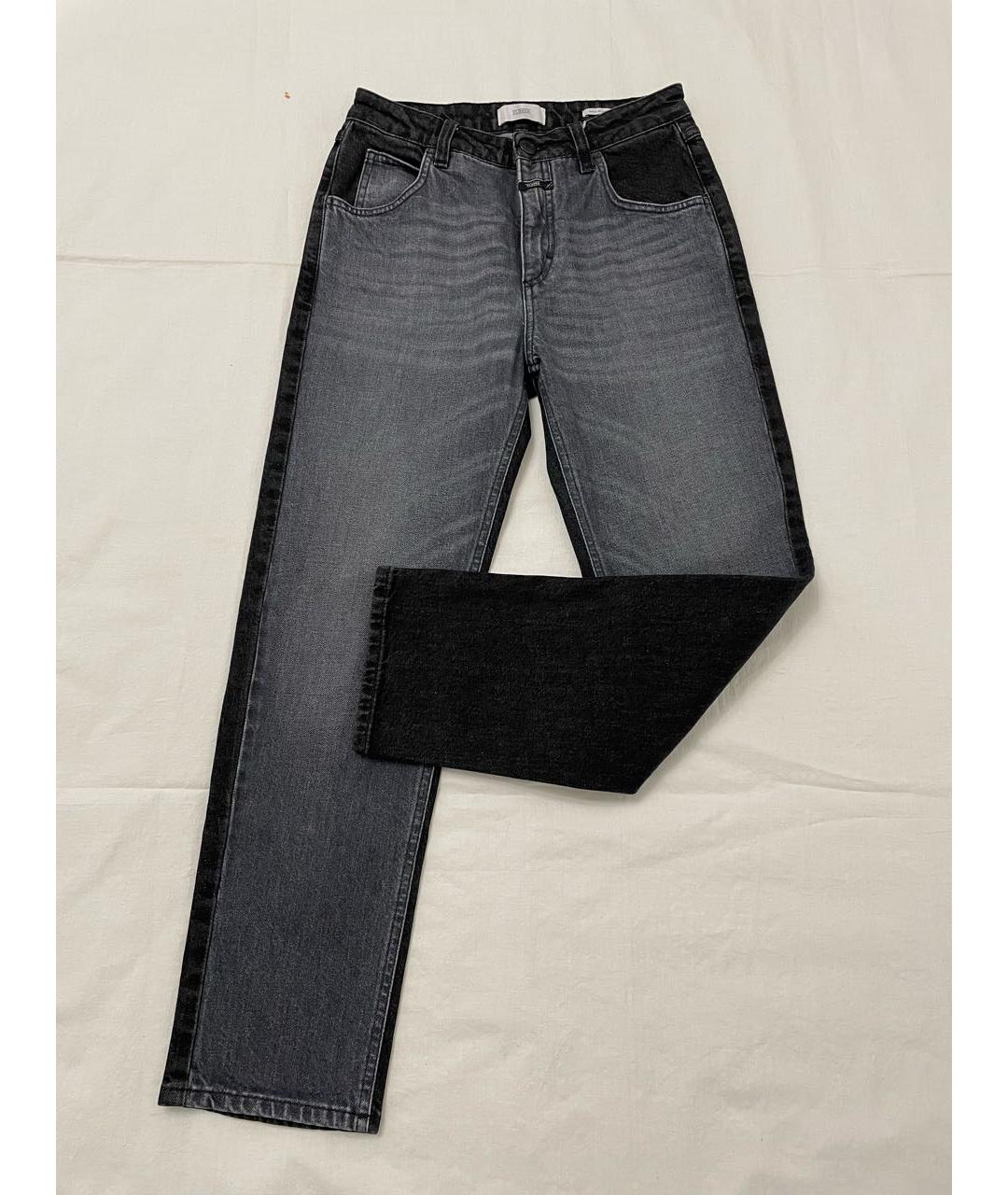 CLOSED Черные хлопковые прямые джинсы, фото 3