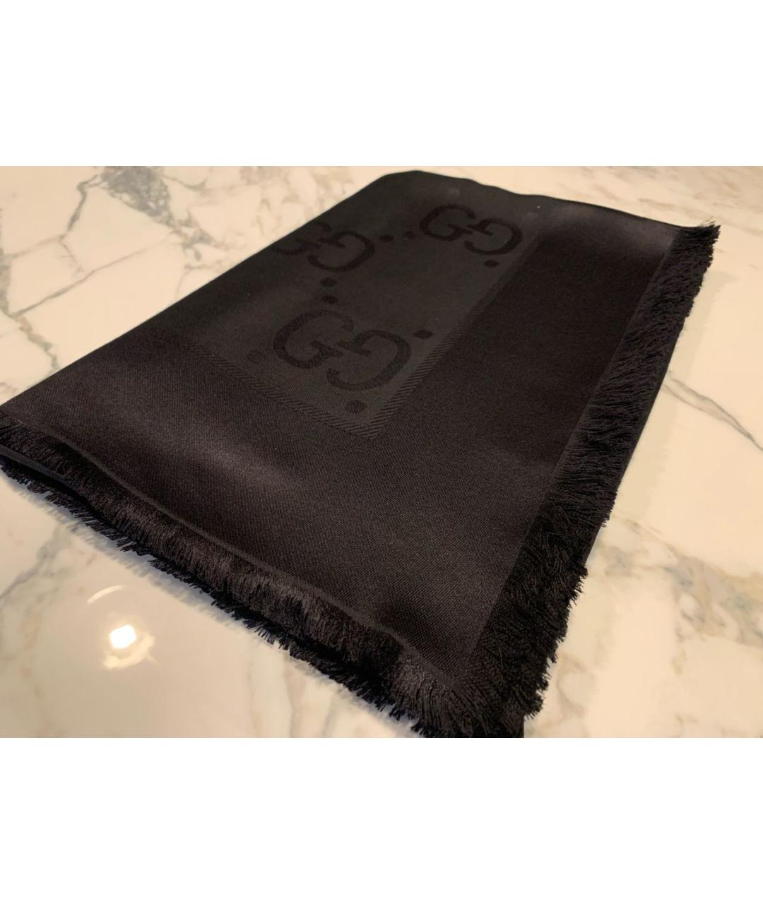 GUCCI Черный платок, фото 3