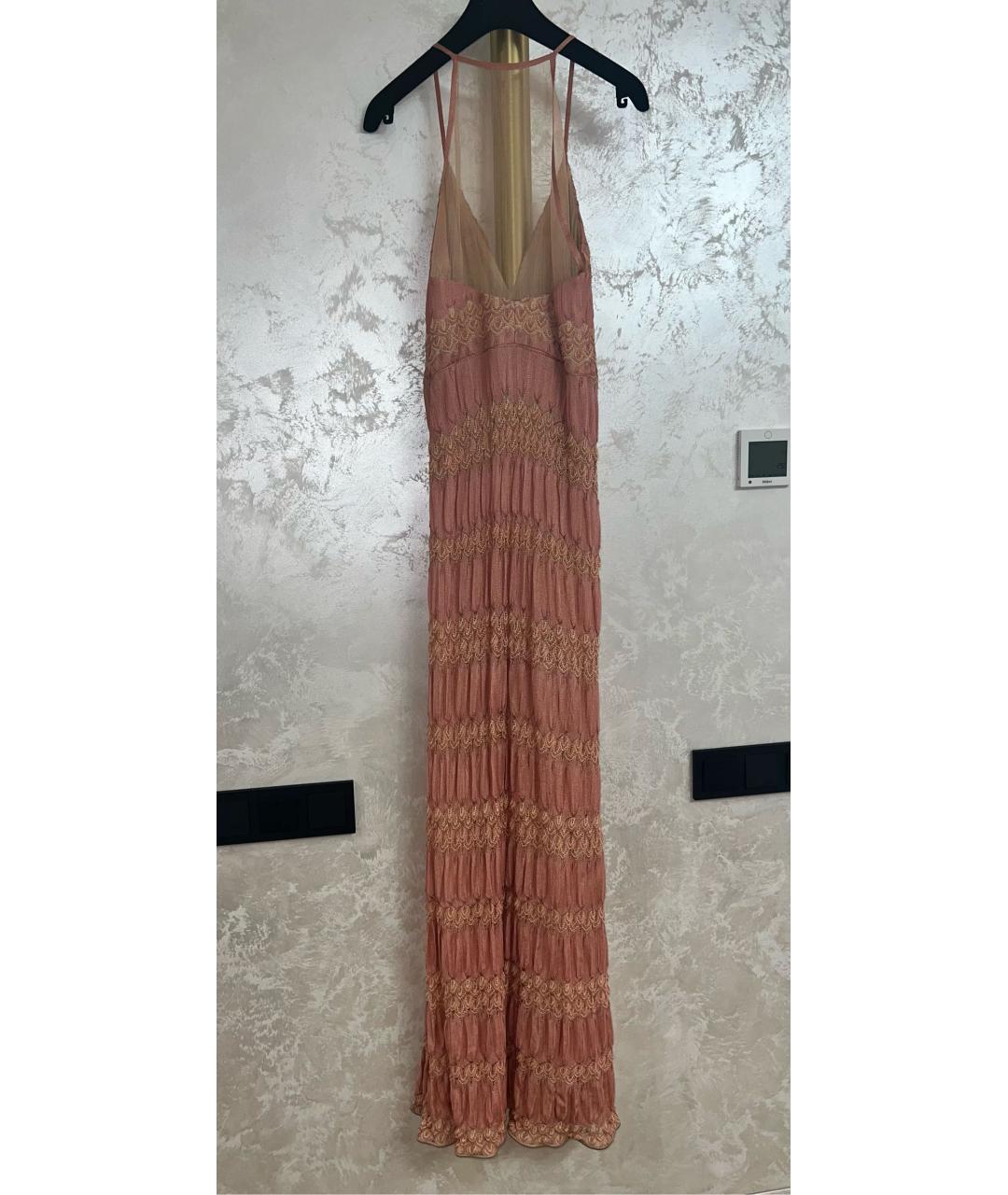 MISSONI Коралловое вискозное коктейльное платье, фото 2