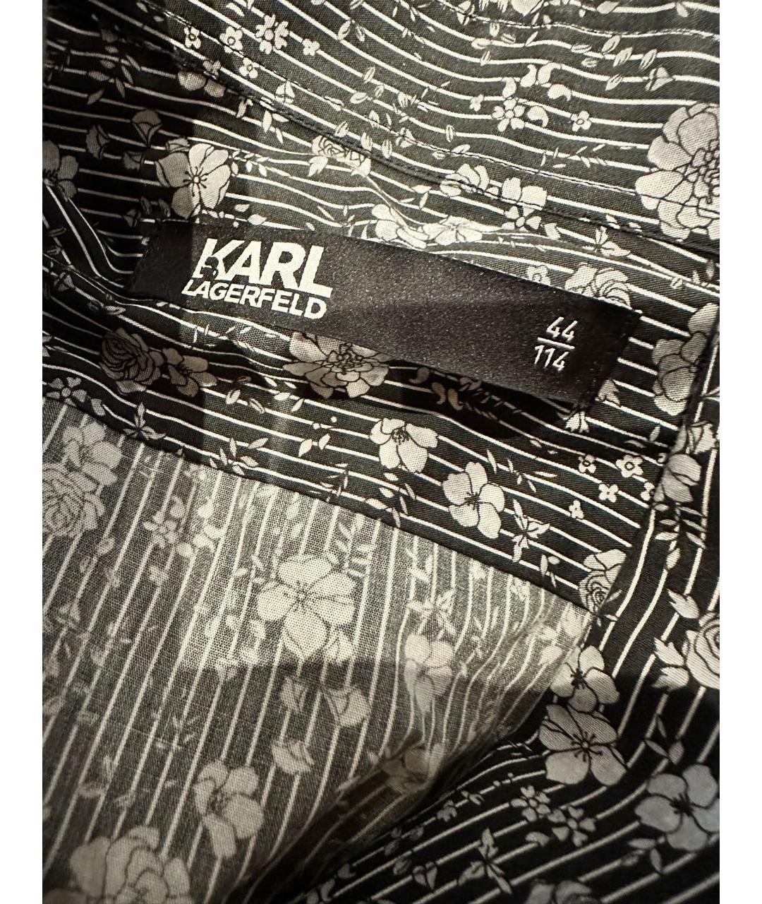 KARL LAGERFELD Мульти хлопковая кэжуал рубашка, фото 4