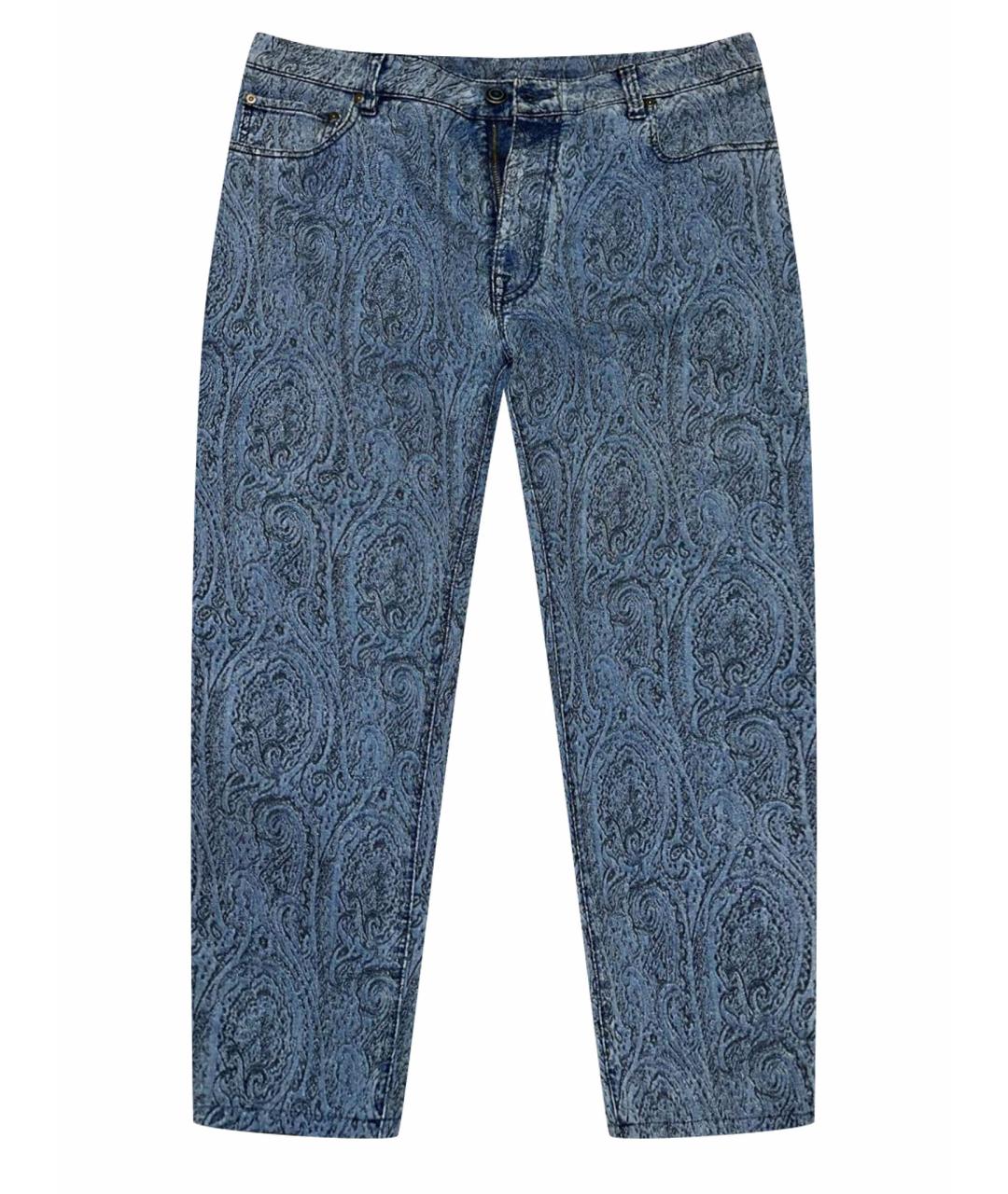 ETRO Синие хлопковые прямые джинсы, фото 1