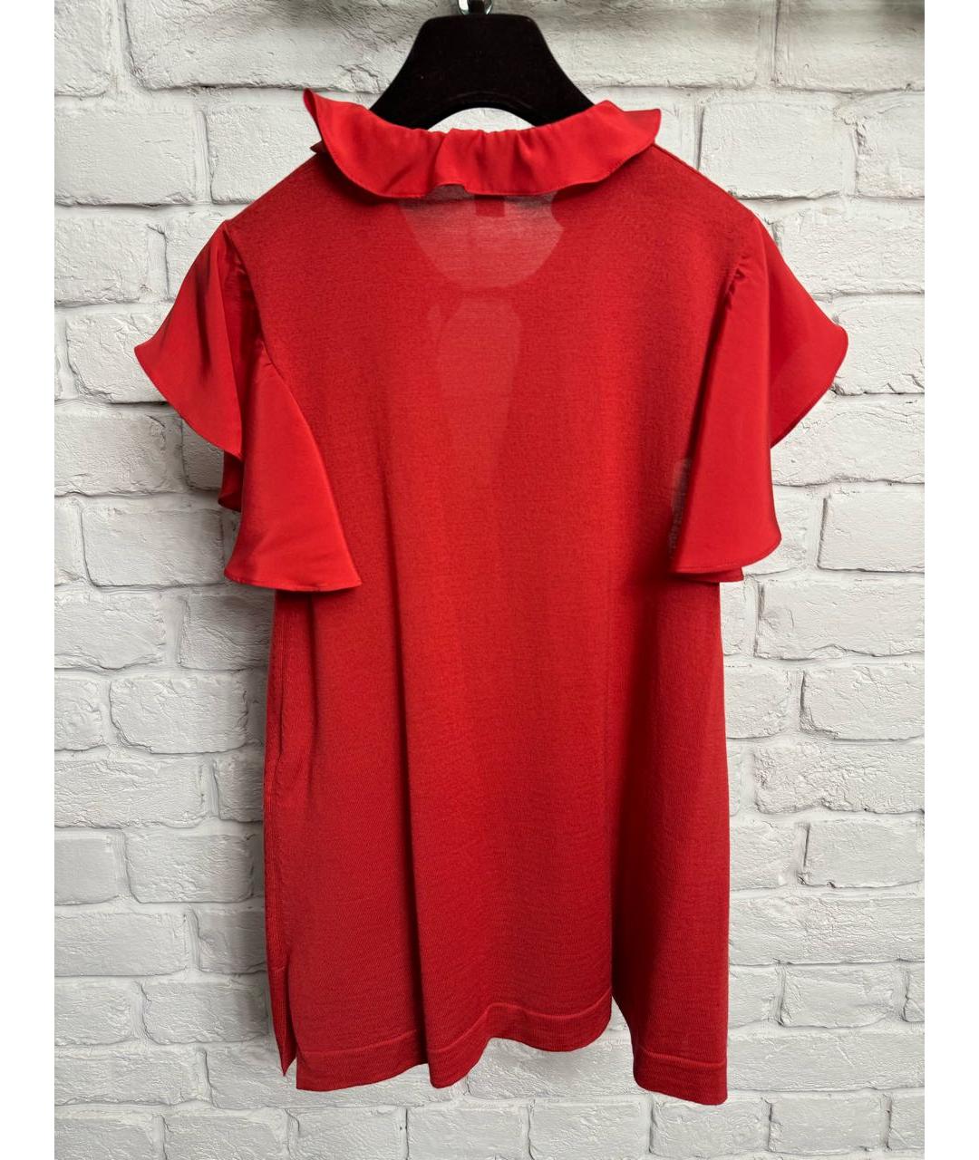 LOUIS VUITTON PRE-OWNED Красная шерстяная блузы, фото 2