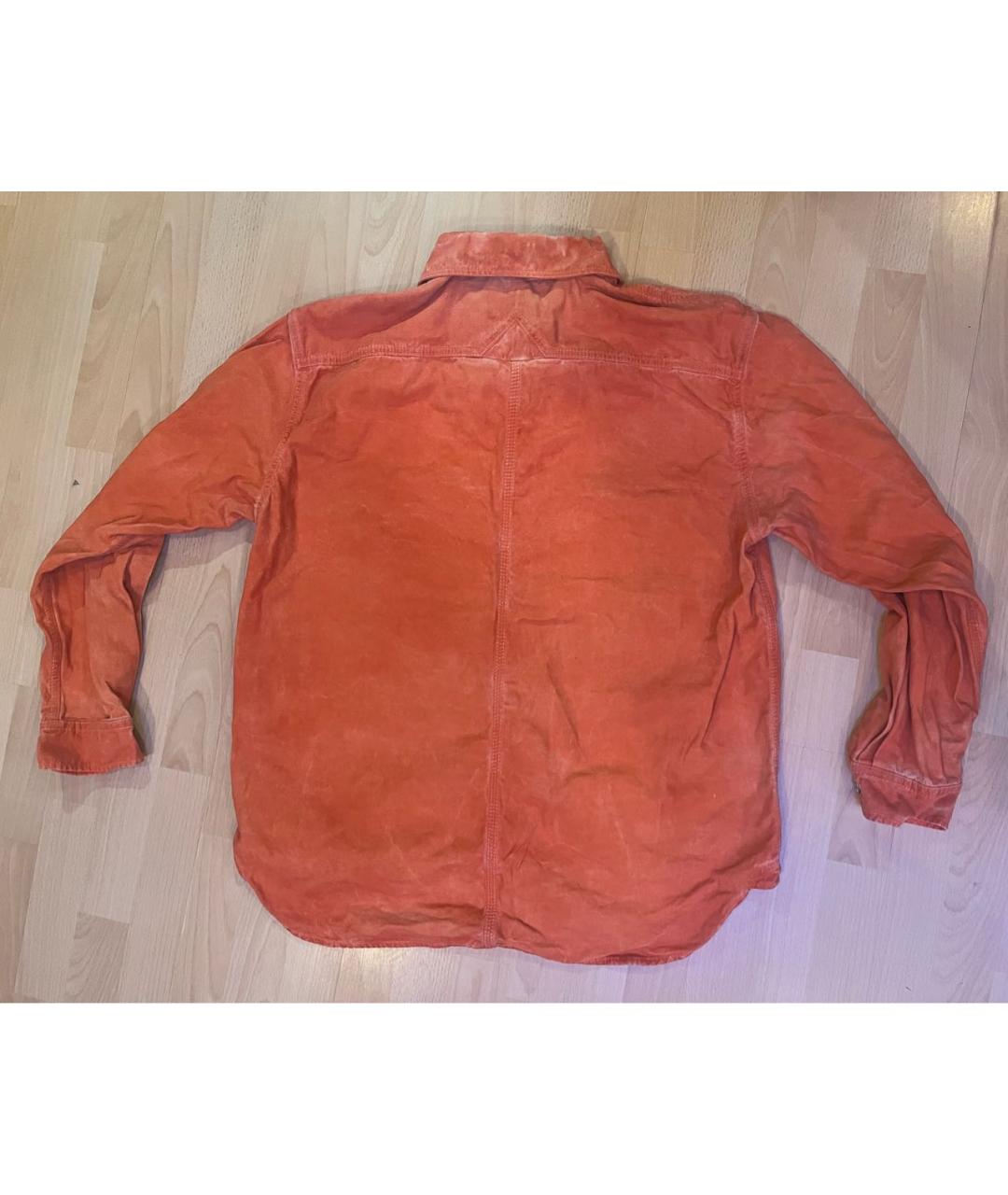 DIESEL Оранжевая хлопковая куртка, фото 2