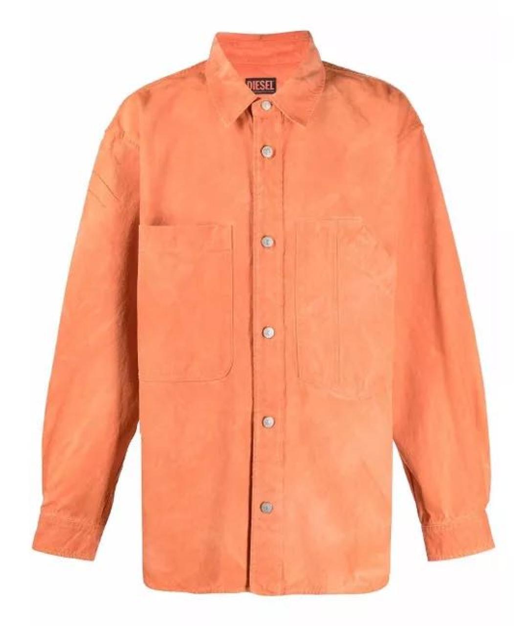 DIESEL Оранжевая хлопковая куртка, фото 1