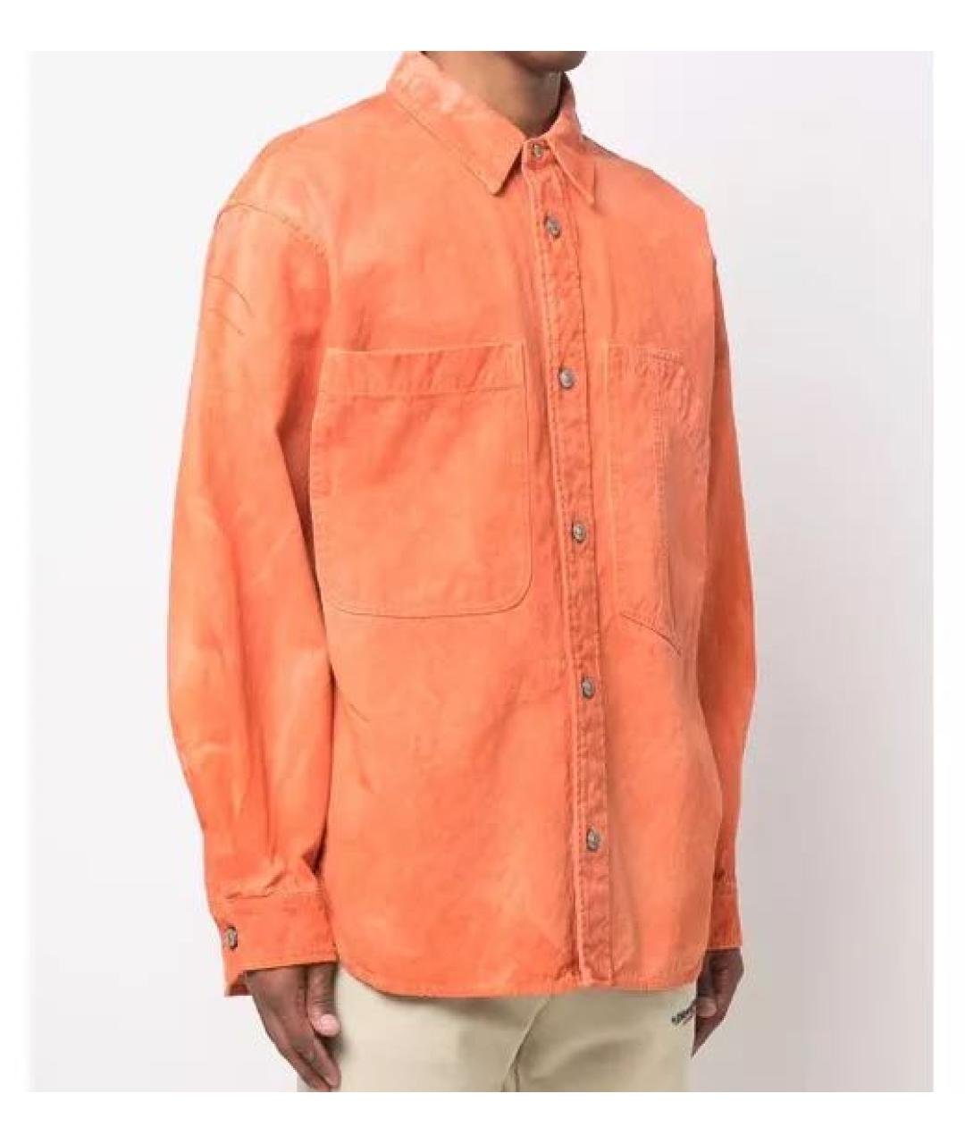 DIESEL Оранжевая хлопковая куртка, фото 5