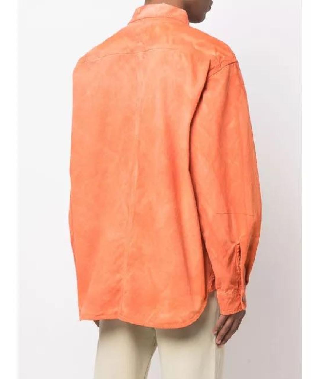 DIESEL Оранжевая хлопковая куртка, фото 6
