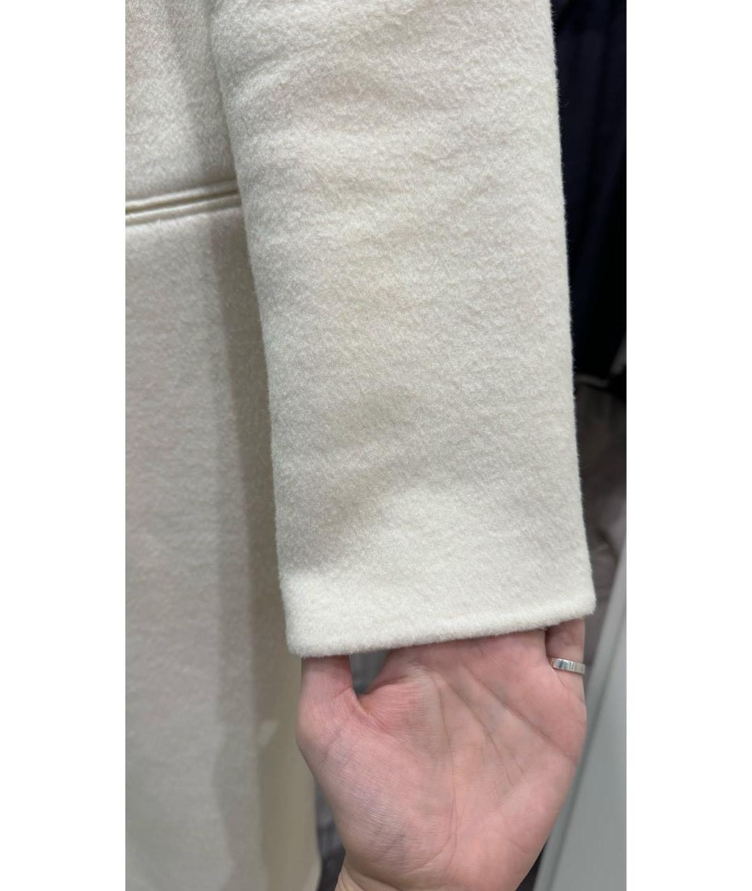 SANDRO Белое шерстяное пальто, фото 5