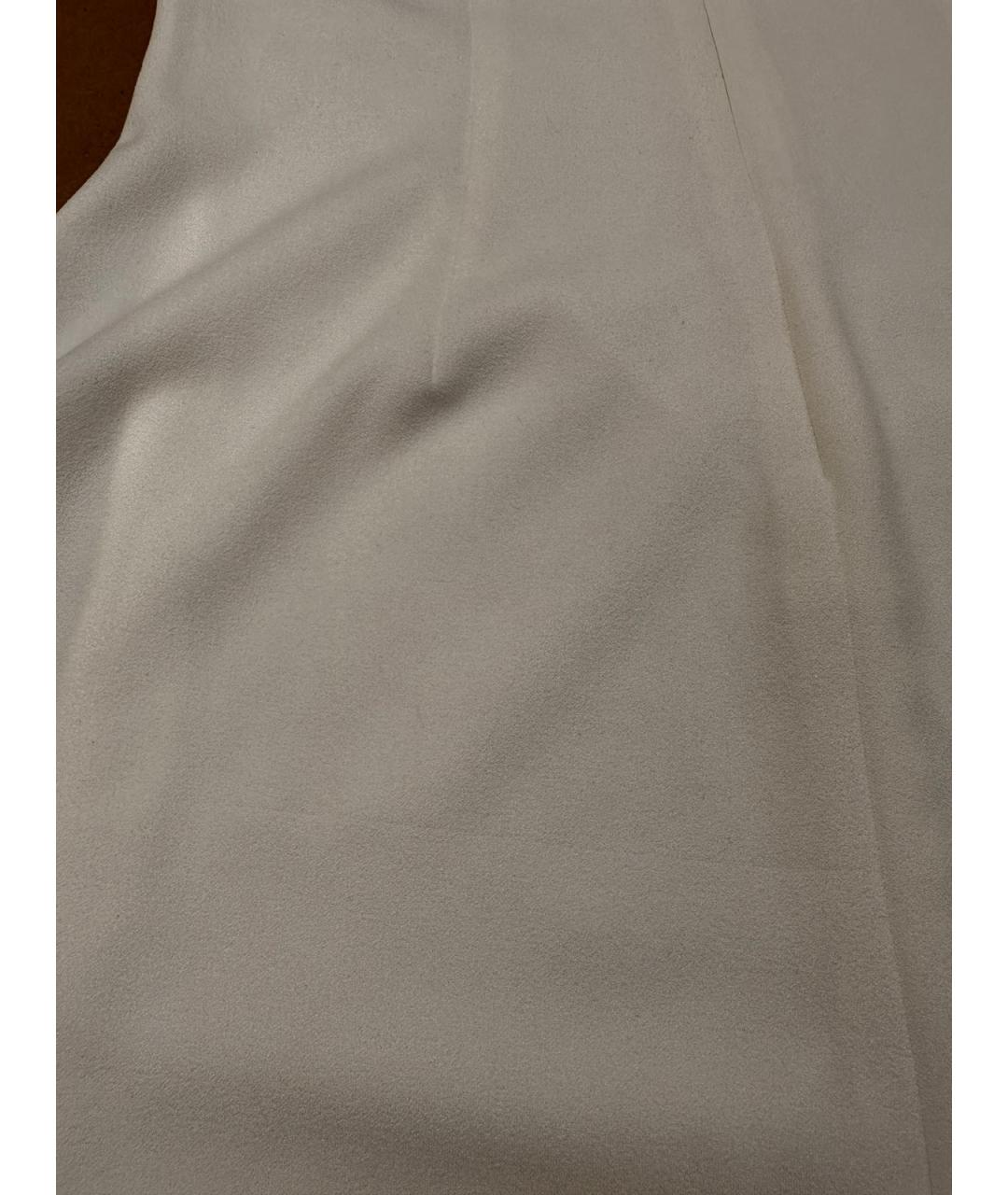 DKNY Белое полиэстеровое вечернее платье, фото 8