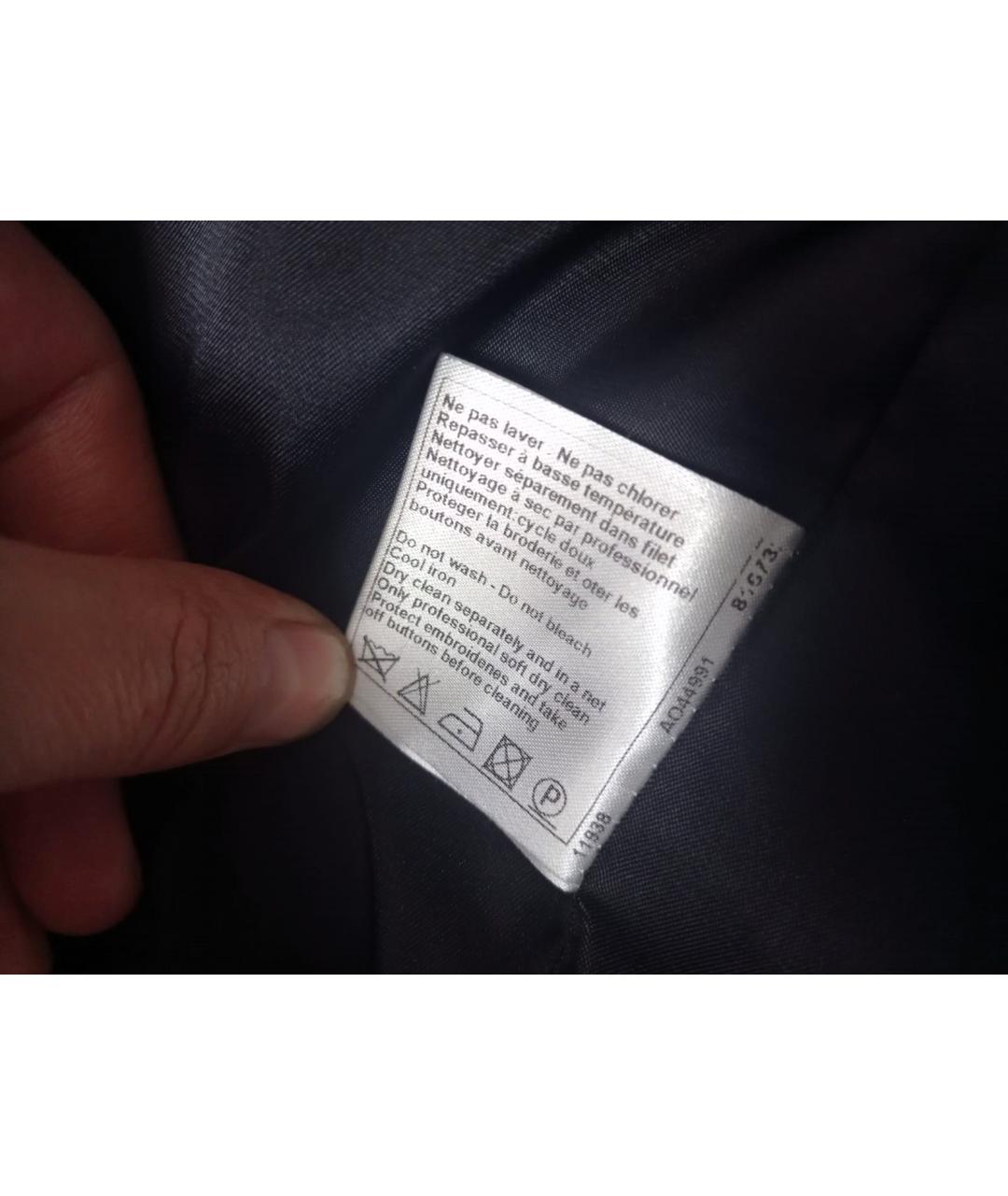 CHANEL PRE-OWNED Серая шерстяная юбка мини, фото 9
