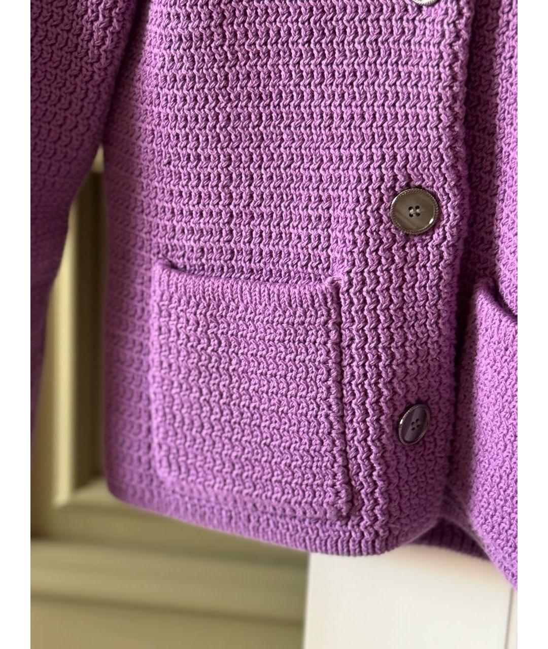 12 STOREEZ Фиолетовый хлопковый жакет/пиджак, фото 4