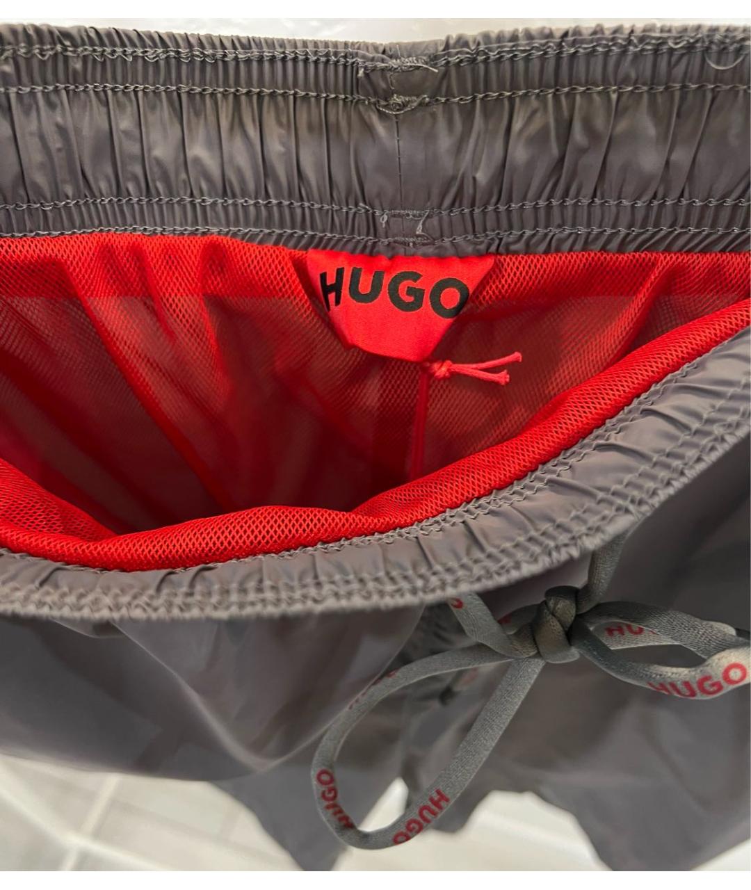 HUGO BOSS Серые полиамидовые шорты, фото 7