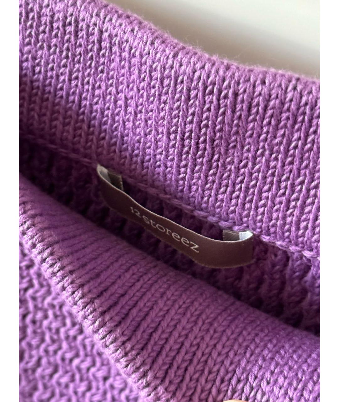 12 STOREEZ Фиолетовая хлопковая юбка мини, фото 3