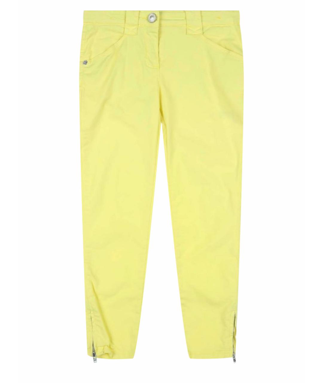 KENZO Желтые хлопковые детские джинсы, фото 1