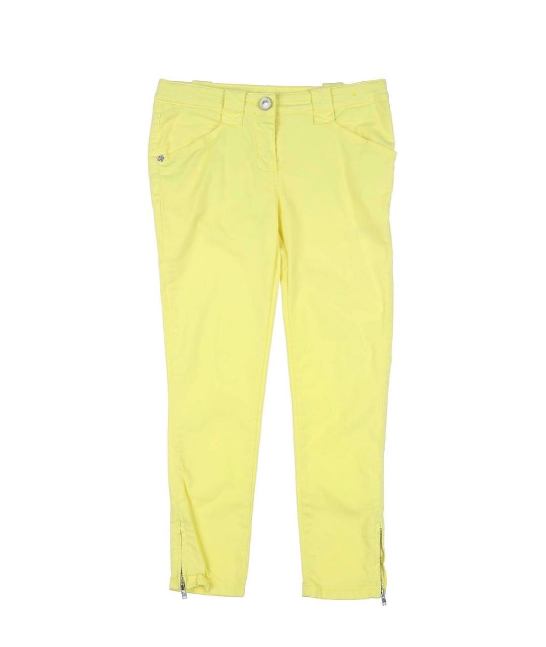 KENZO Желтые хлопковые детские джинсы, фото 5