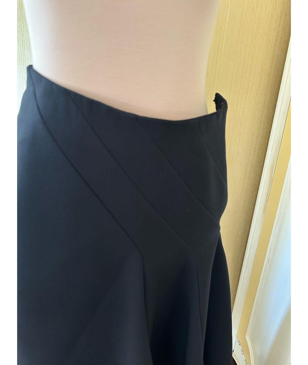CHRISTIAN DIOR PRE-OWNED Черная шерстяная юбка миди, фото 4