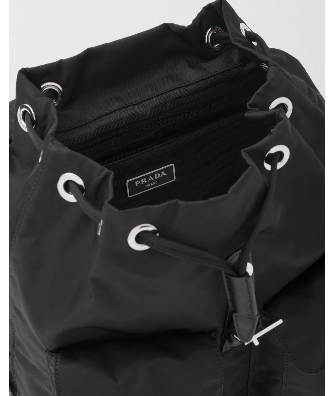 PRADA Черный тканевый рюкзак, фото 4