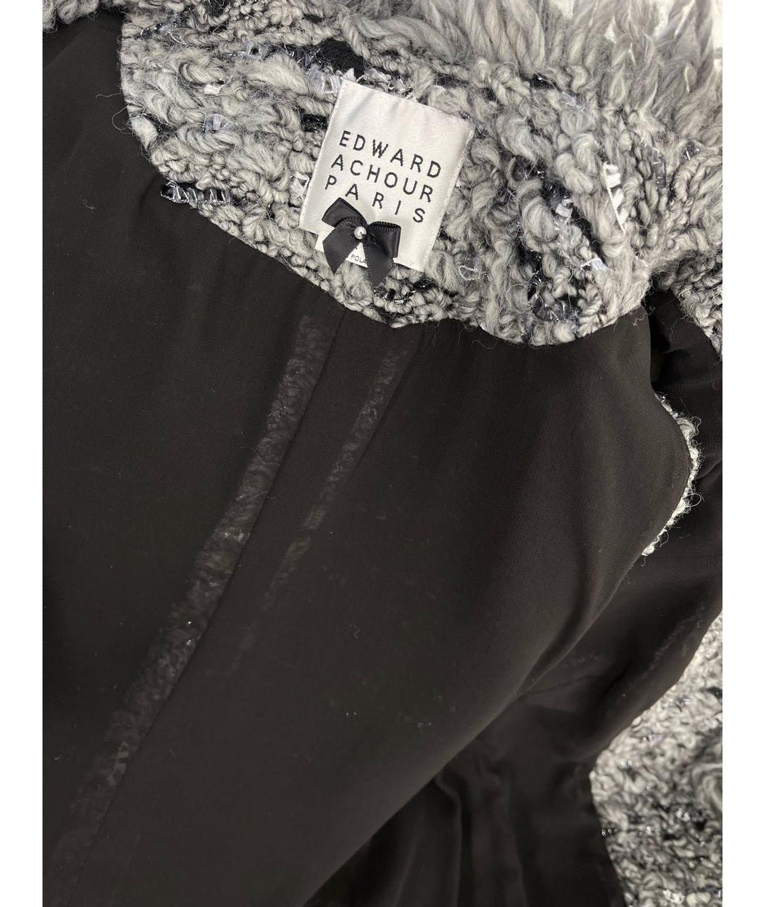 EDWARD ACHOUR PARIS Серый полиэстеровый жилет, фото 5