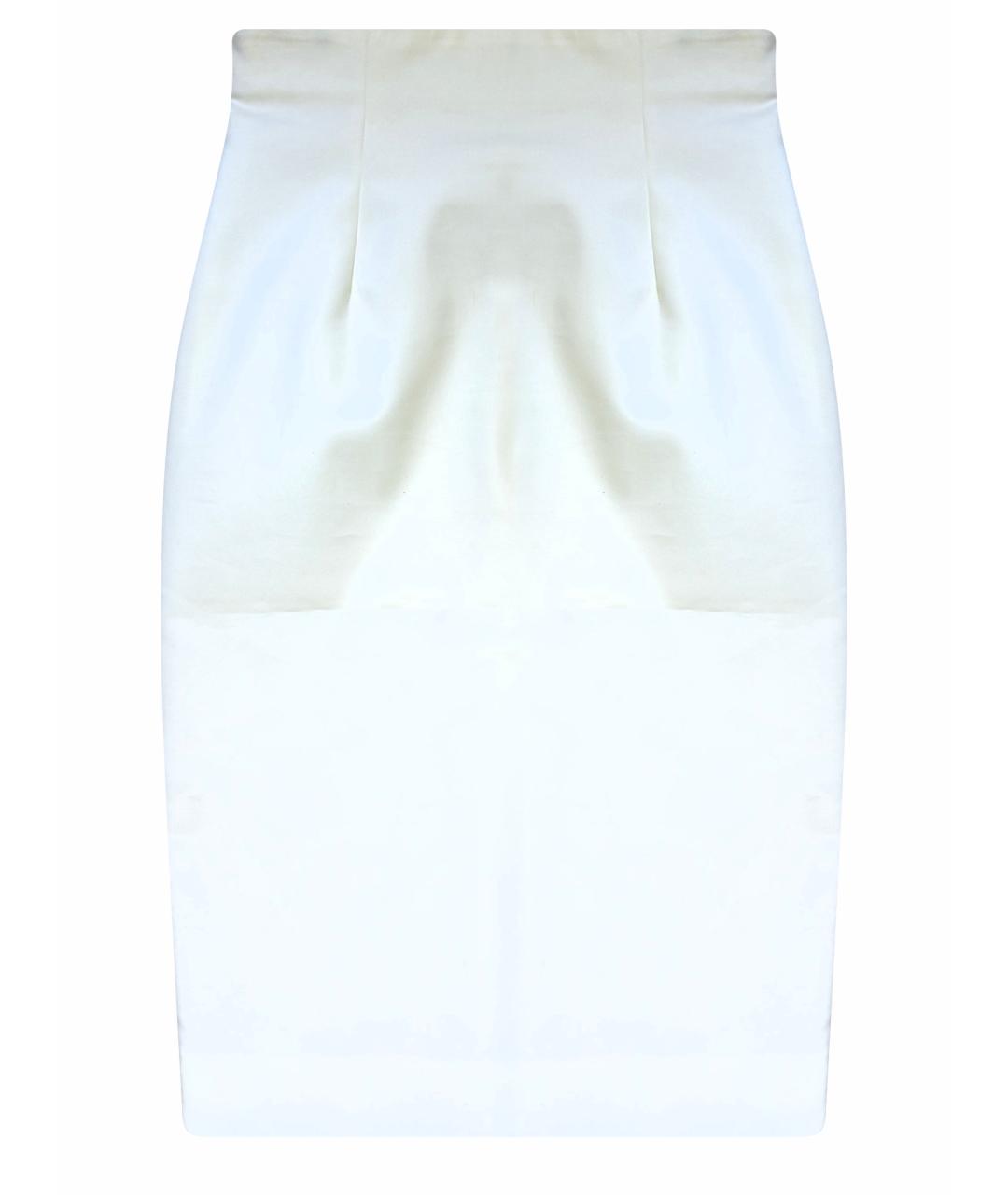CHRISTIAN DIOR PRE-OWNED Белая хлопковая юбка миди, фото 1