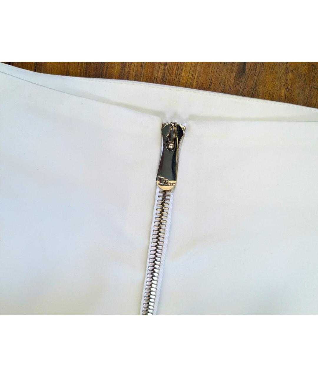 CHRISTIAN DIOR PRE-OWNED Белая хлопковая юбка миди, фото 3
