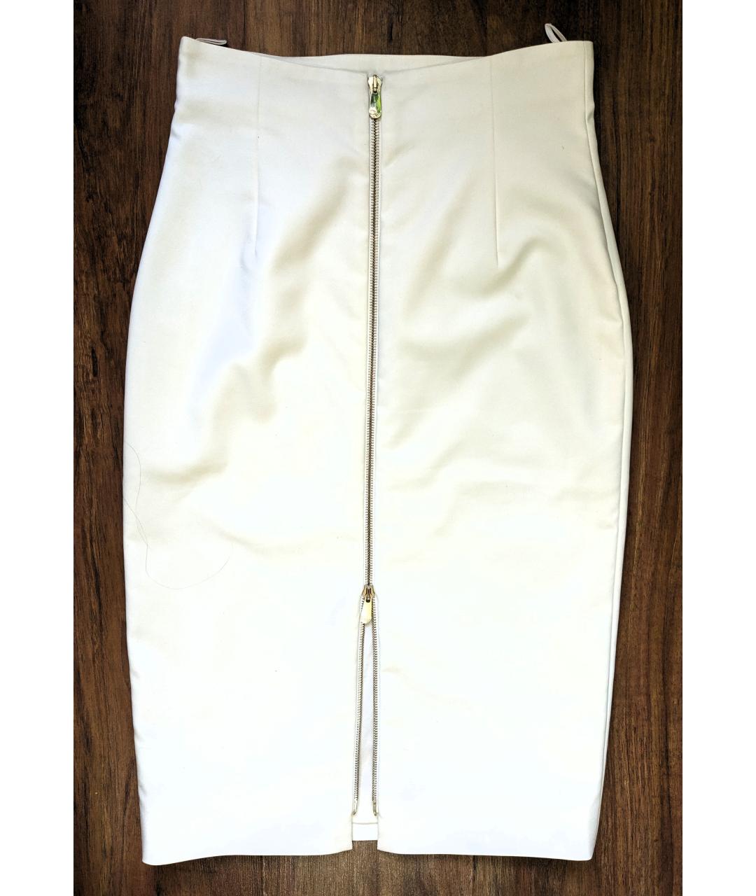 CHRISTIAN DIOR PRE-OWNED Белая хлопковая юбка миди, фото 2