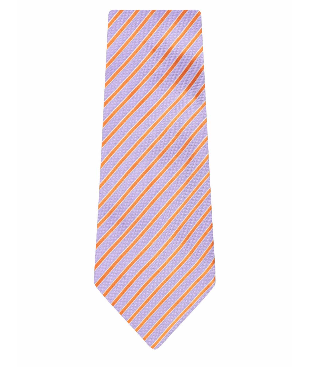CANALI Фиолетовый шелковый галстук, фото 1