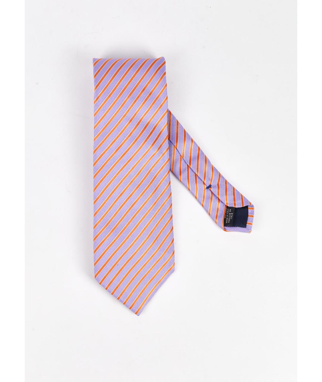 CANALI Фиолетовый шелковый галстук, фото 2