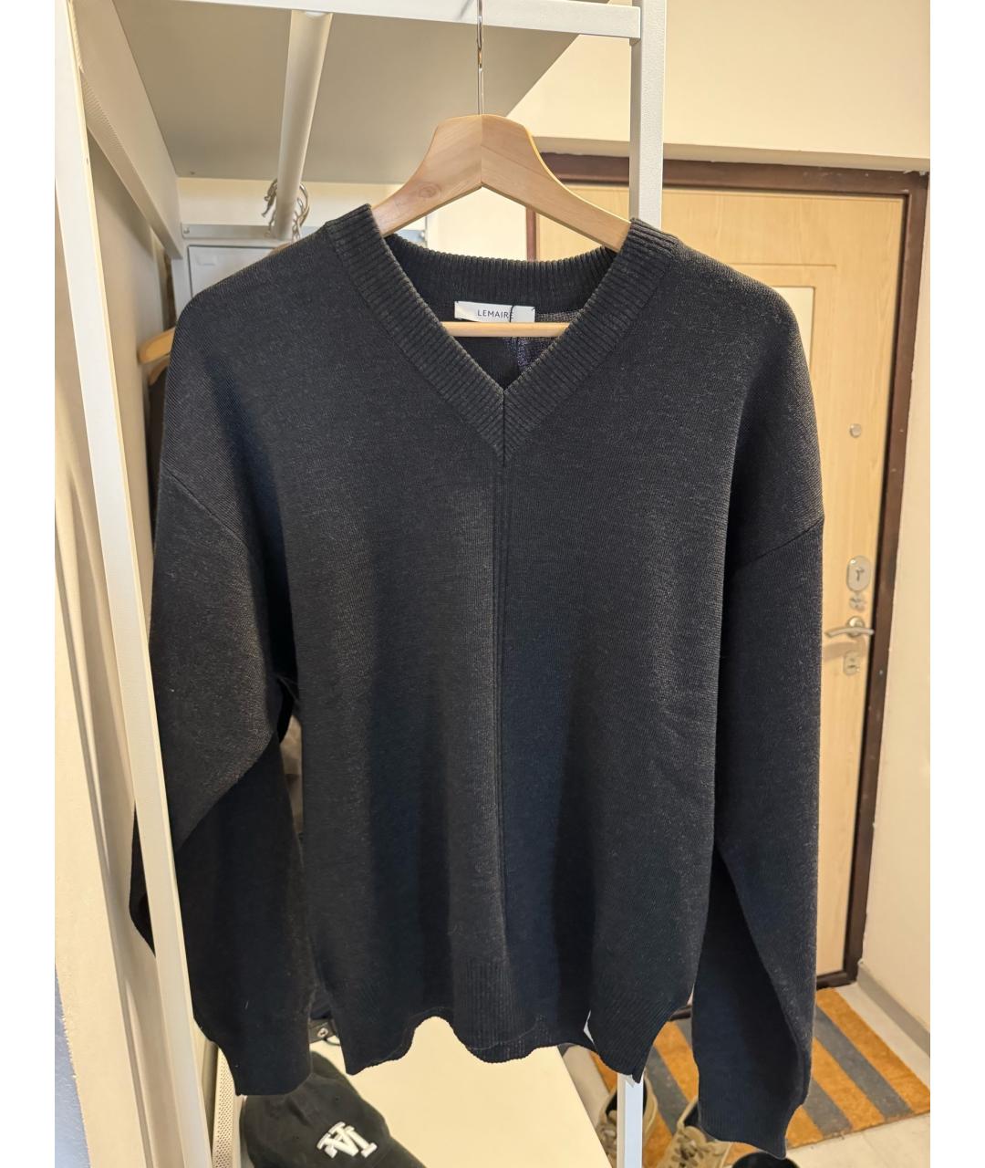 LEMAIRE Серый шерстяной джемпер / свитер, фото 6