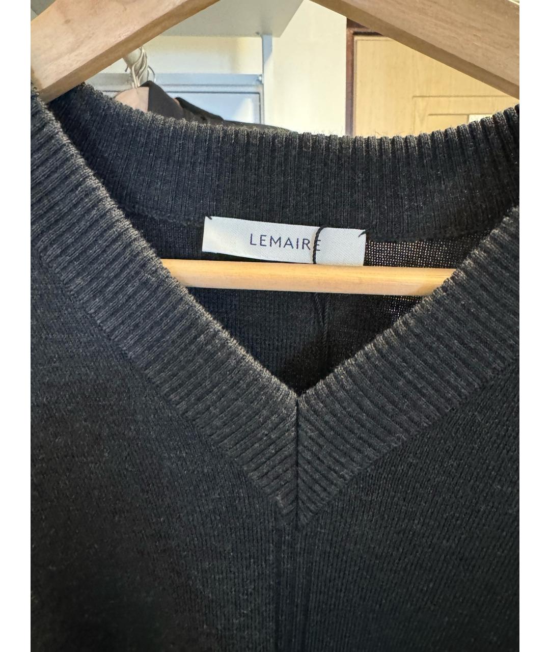 LEMAIRE Серый шерстяной джемпер / свитер, фото 4