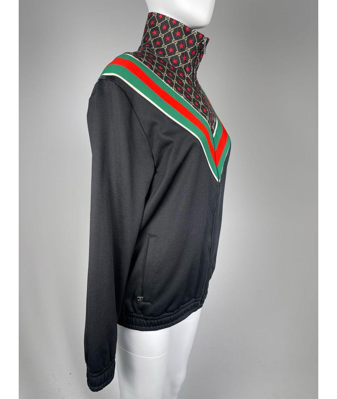 GUCCI Черная полиэстеровая спортивная куртка, фото 3