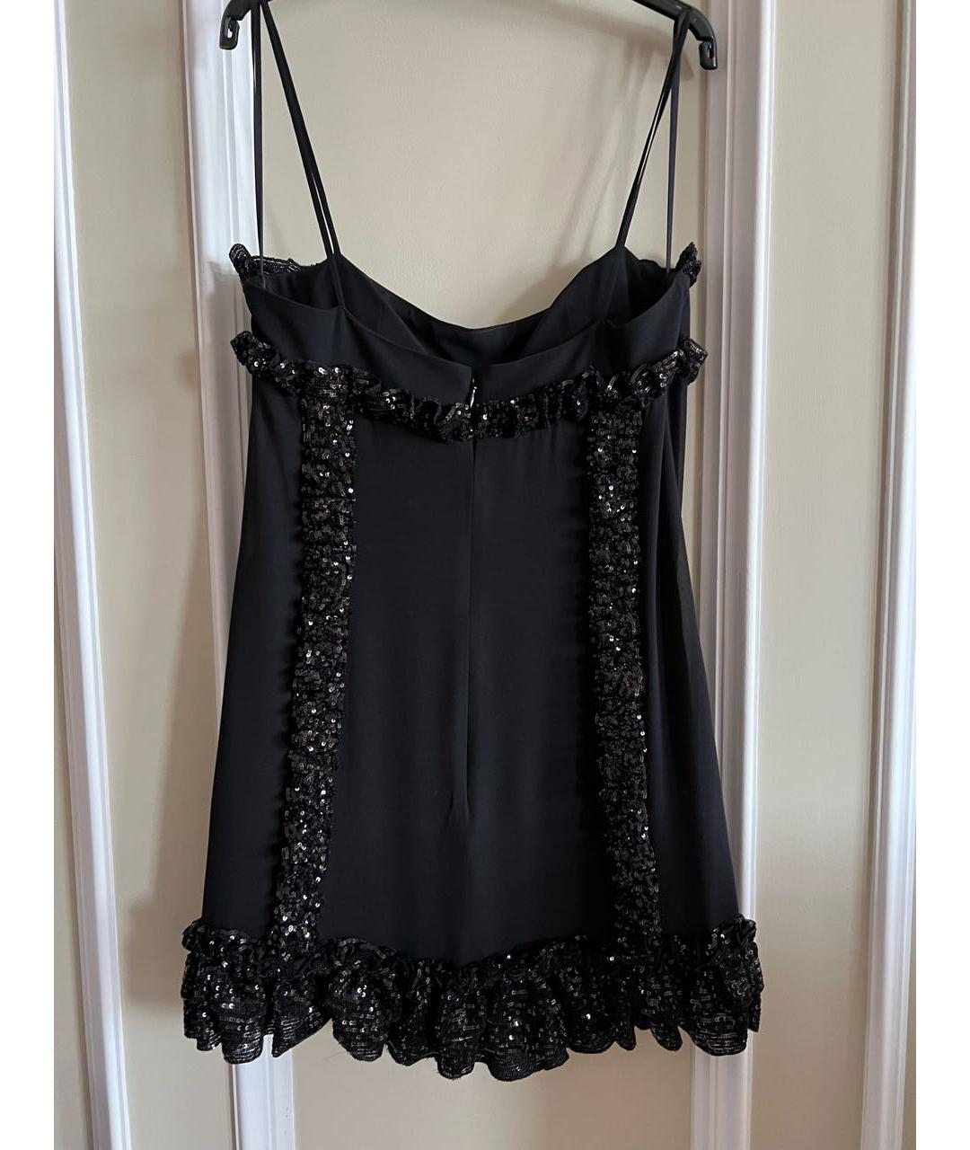CELINE Черное шелковое коктейльное платье, фото 2