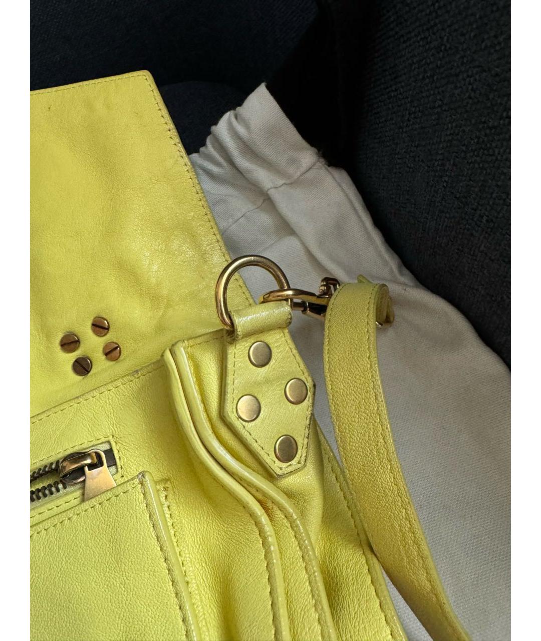 PROENZA SCHOULER Желтая кожаная сумка через плечо, фото 6