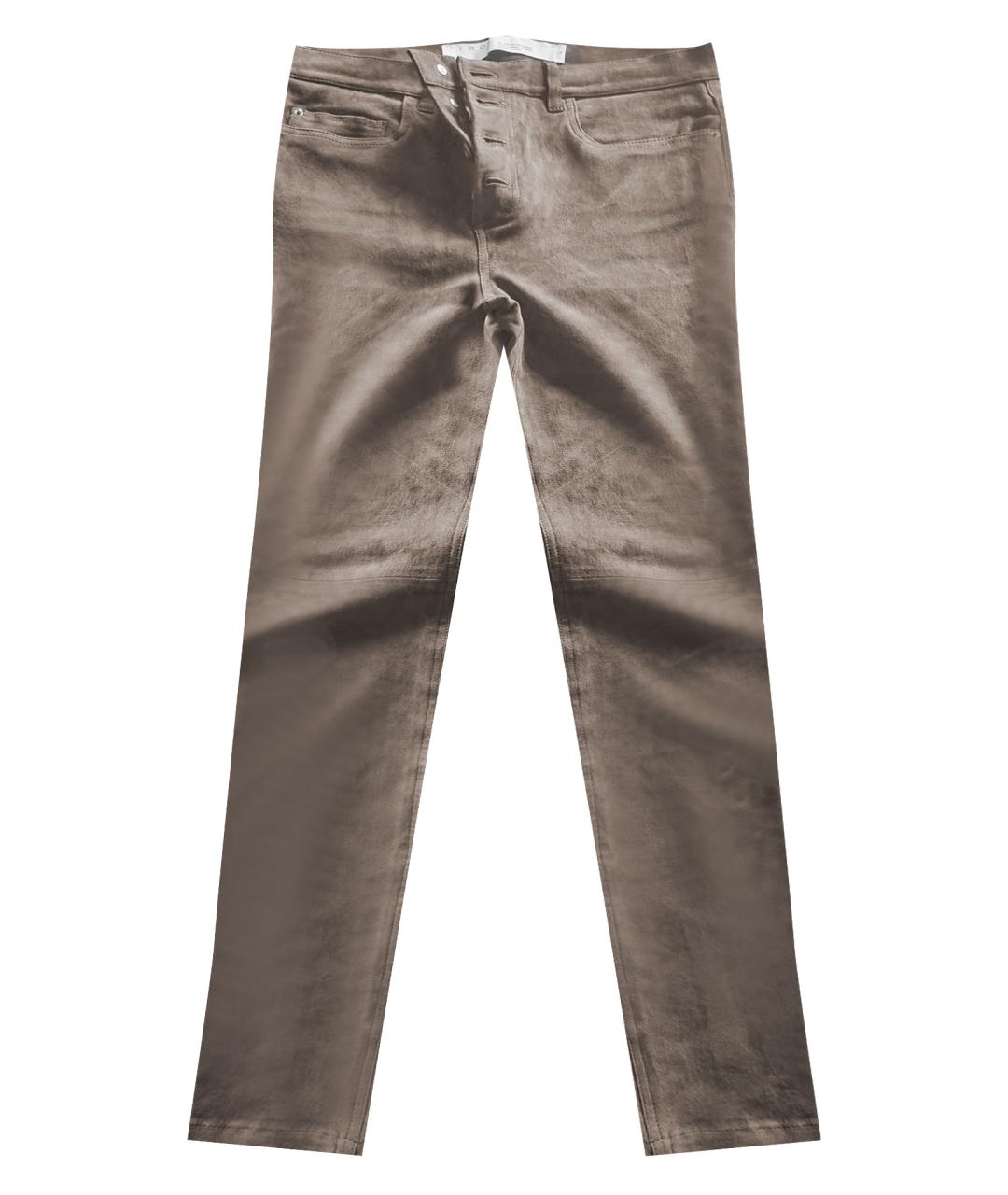 IRO Коричневые брюки узкие, фото 6