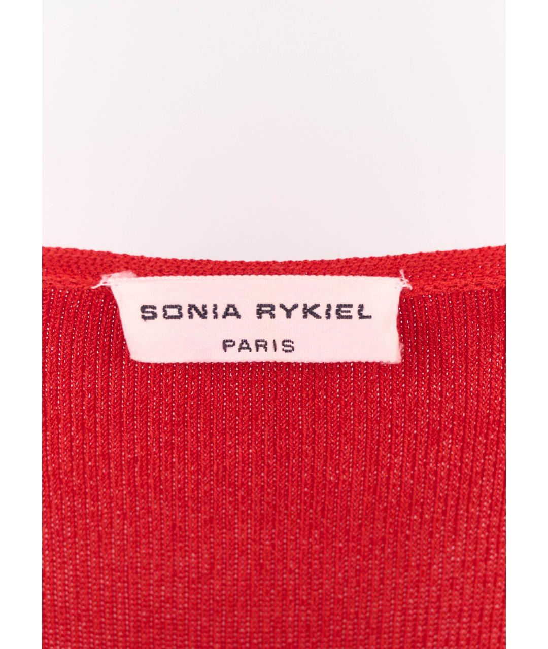 SONIA RYKIEL Красный вискозный джемпер / свитер, фото 3