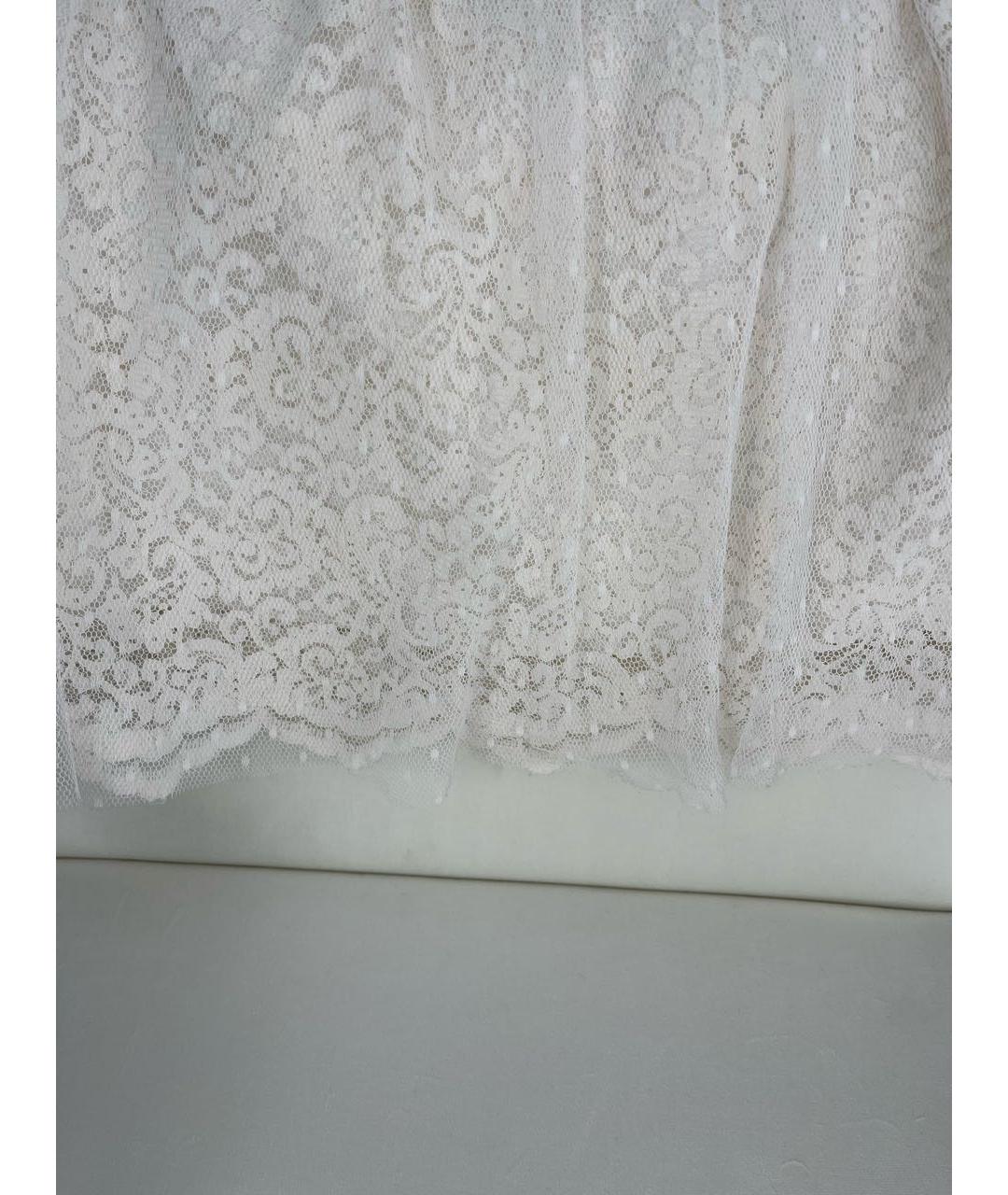 ERMANNO SCERVINO Белая полиамидовая юбка макси, фото 6