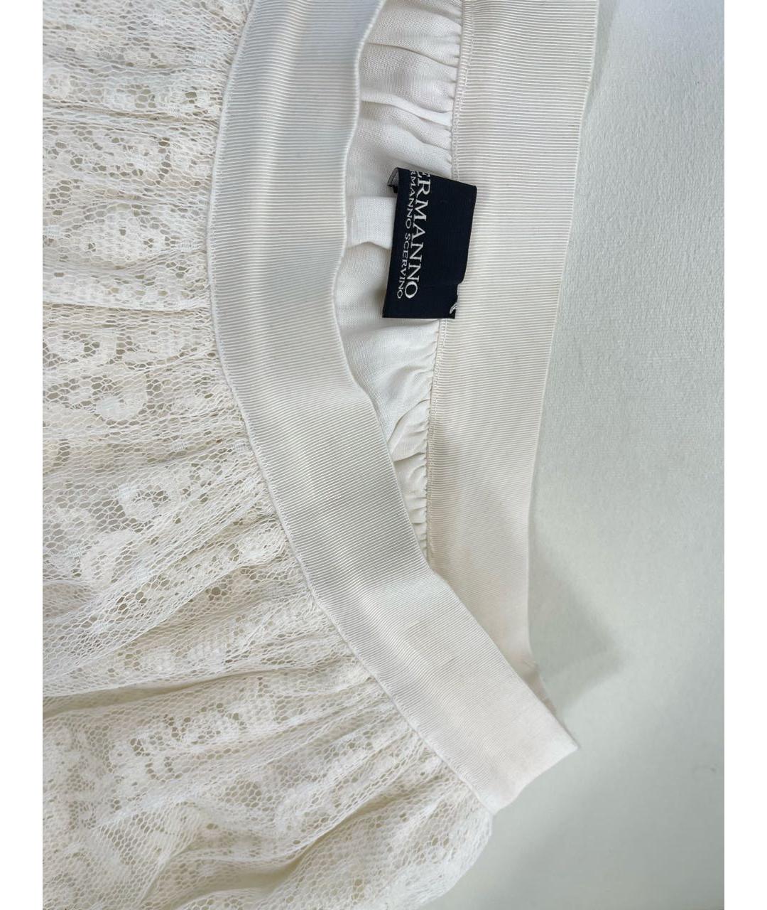ERMANNO SCERVINO Белая полиамидовая юбка макси, фото 3