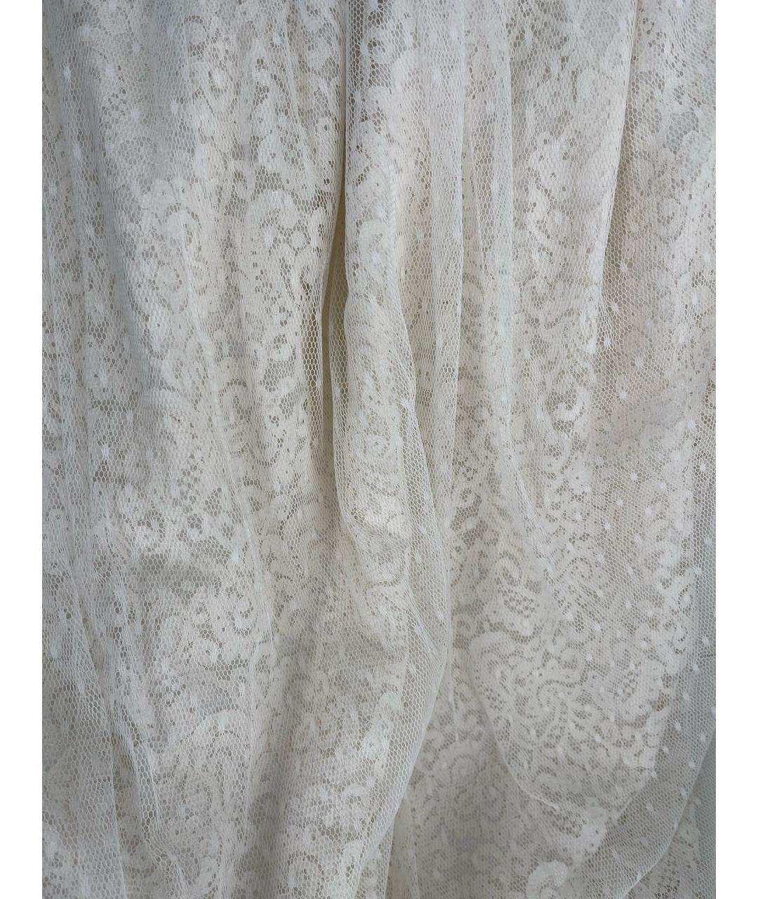 ERMANNO SCERVINO Белая полиамидовая юбка макси, фото 7