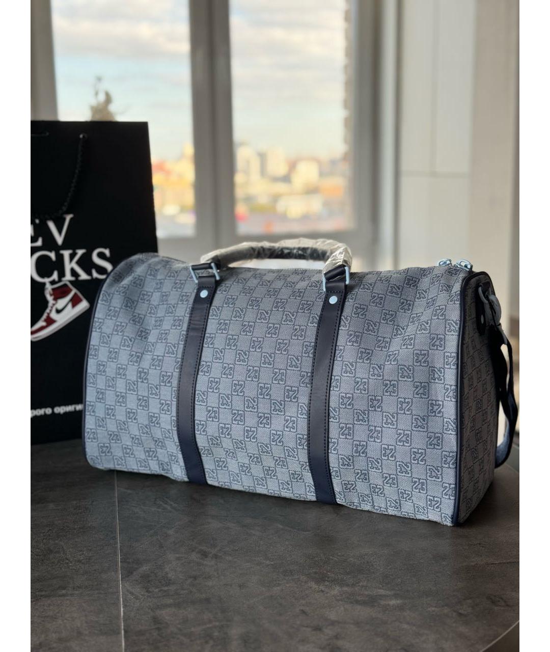 JORDAN Темно-синяя тканевая дорожная/спортивная сумка, фото 6