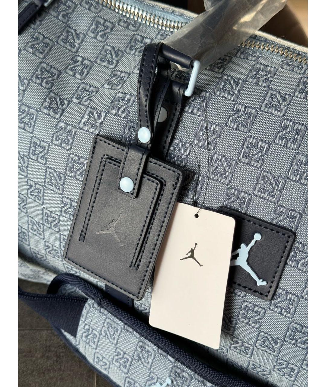 JORDAN Темно-синяя тканевая дорожная/спортивная сумка, фото 5