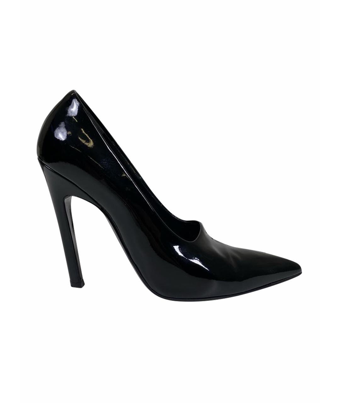 BALENCIAGA Черные туфли из лакированной кожи, фото 1