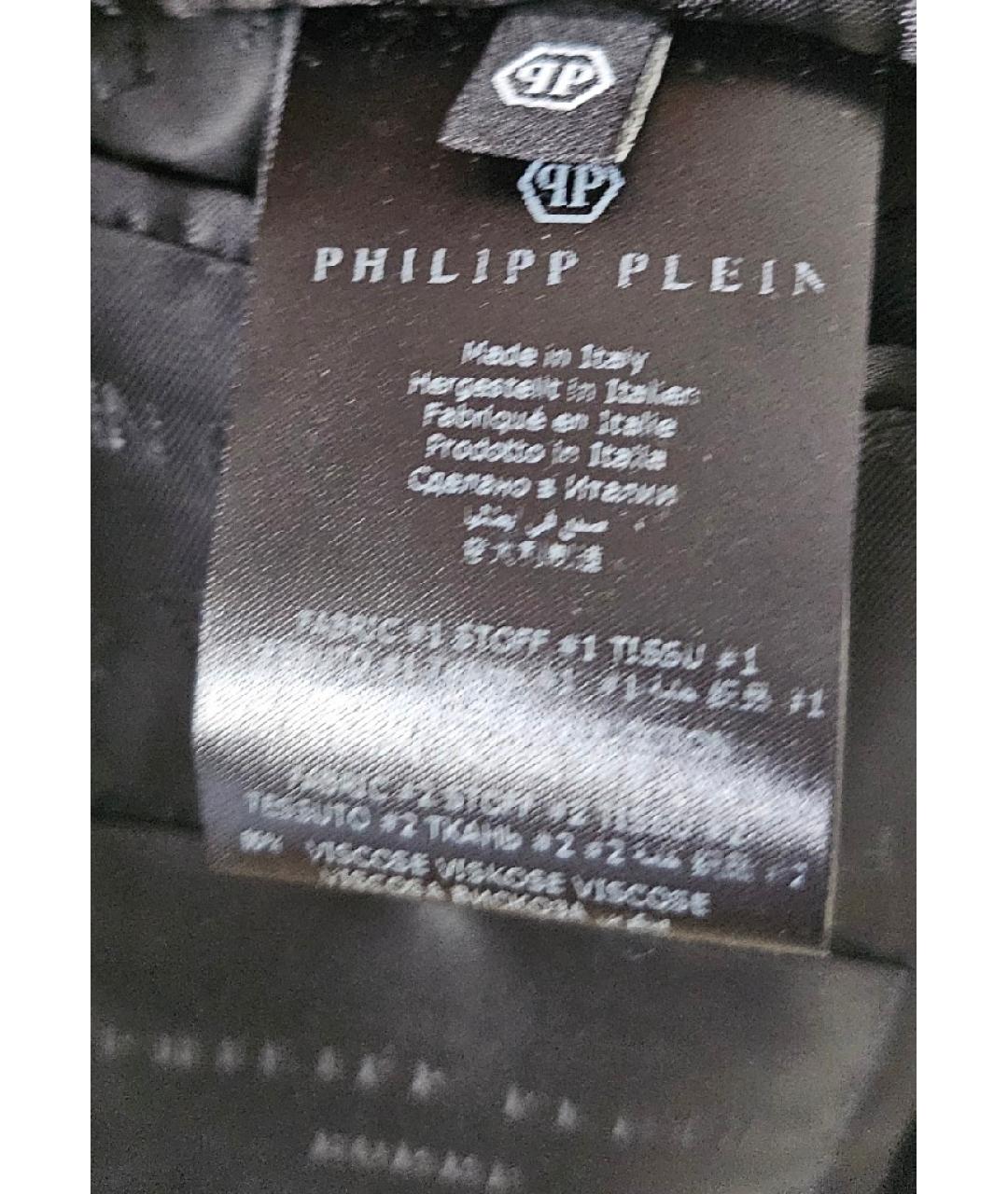 PHILIPP PLEIN Хаки вискозный пиджак, фото 8